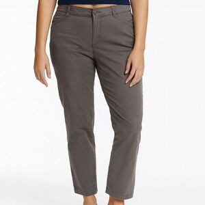 Dockers Women's Size 6 Short Gray‎ Flat Front Bootcut Casual Pants
